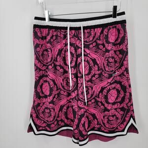 Nike Dri-Fit DNA Printed Basketball Shorts Mens XL Black Fireberry White